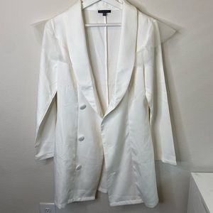 White blazer dress